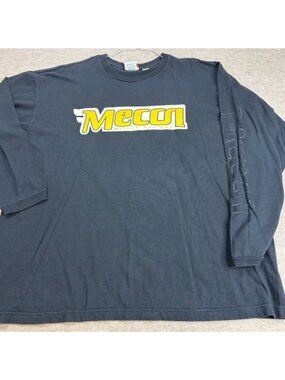 Mecca Shirt 2XL Black Double Sided Long Sleeve Made in USA Vintage